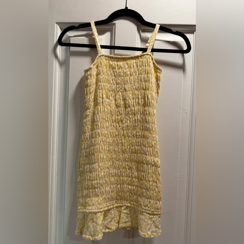 Abercrombie Girls 7/8 Yellow Sundress with Ruffle Hem